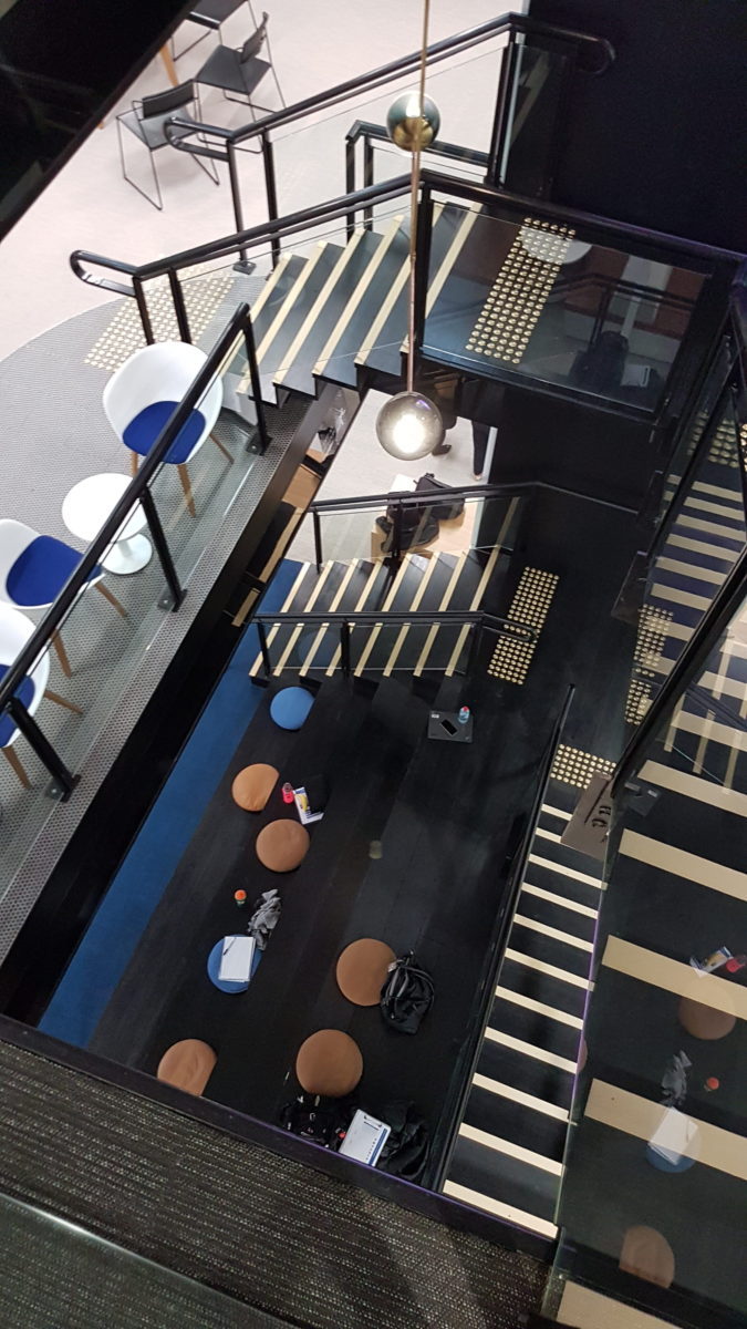 steel staircase