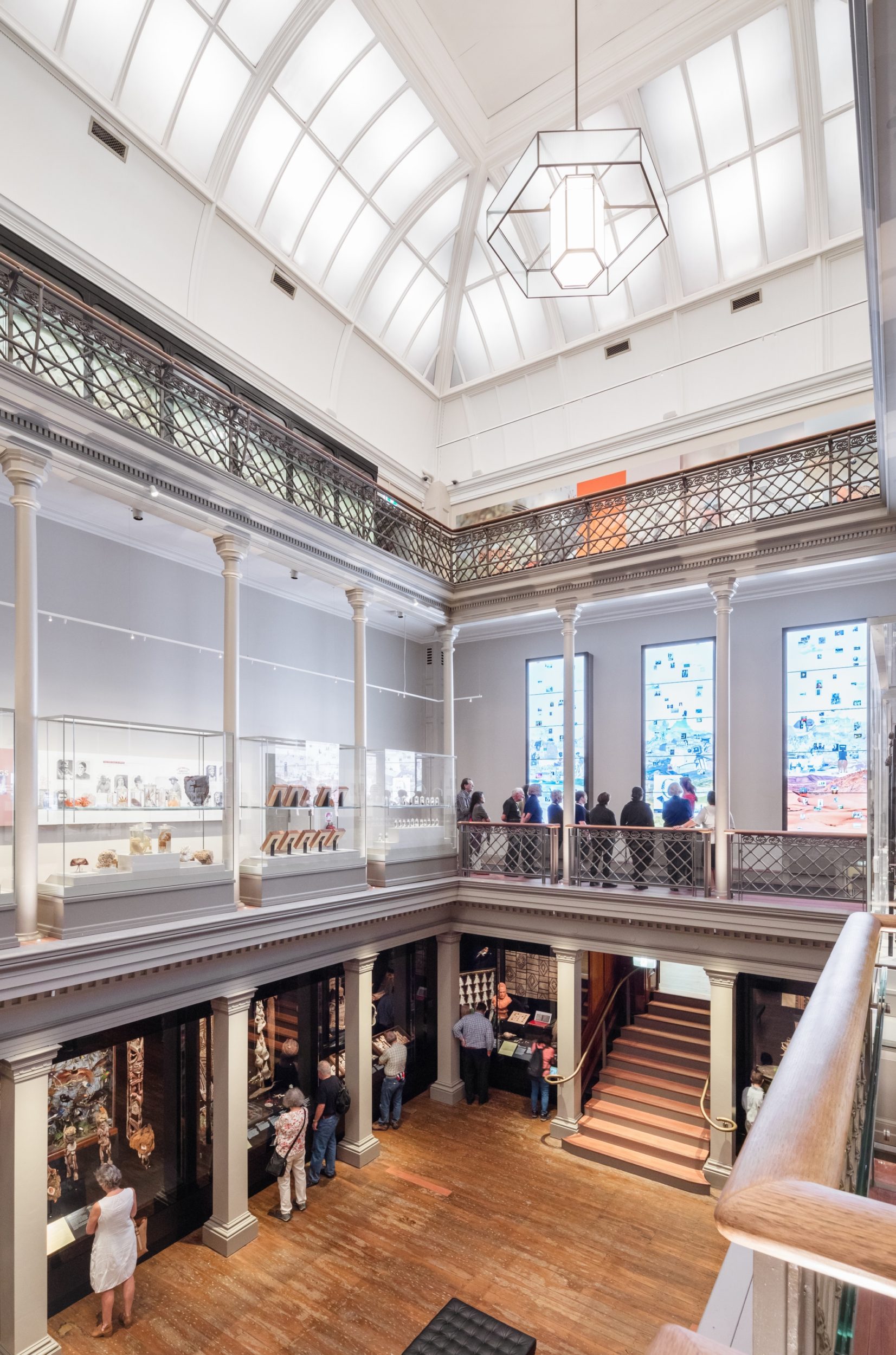 Long Gallery Museum 2nd floor balustrade design with stair