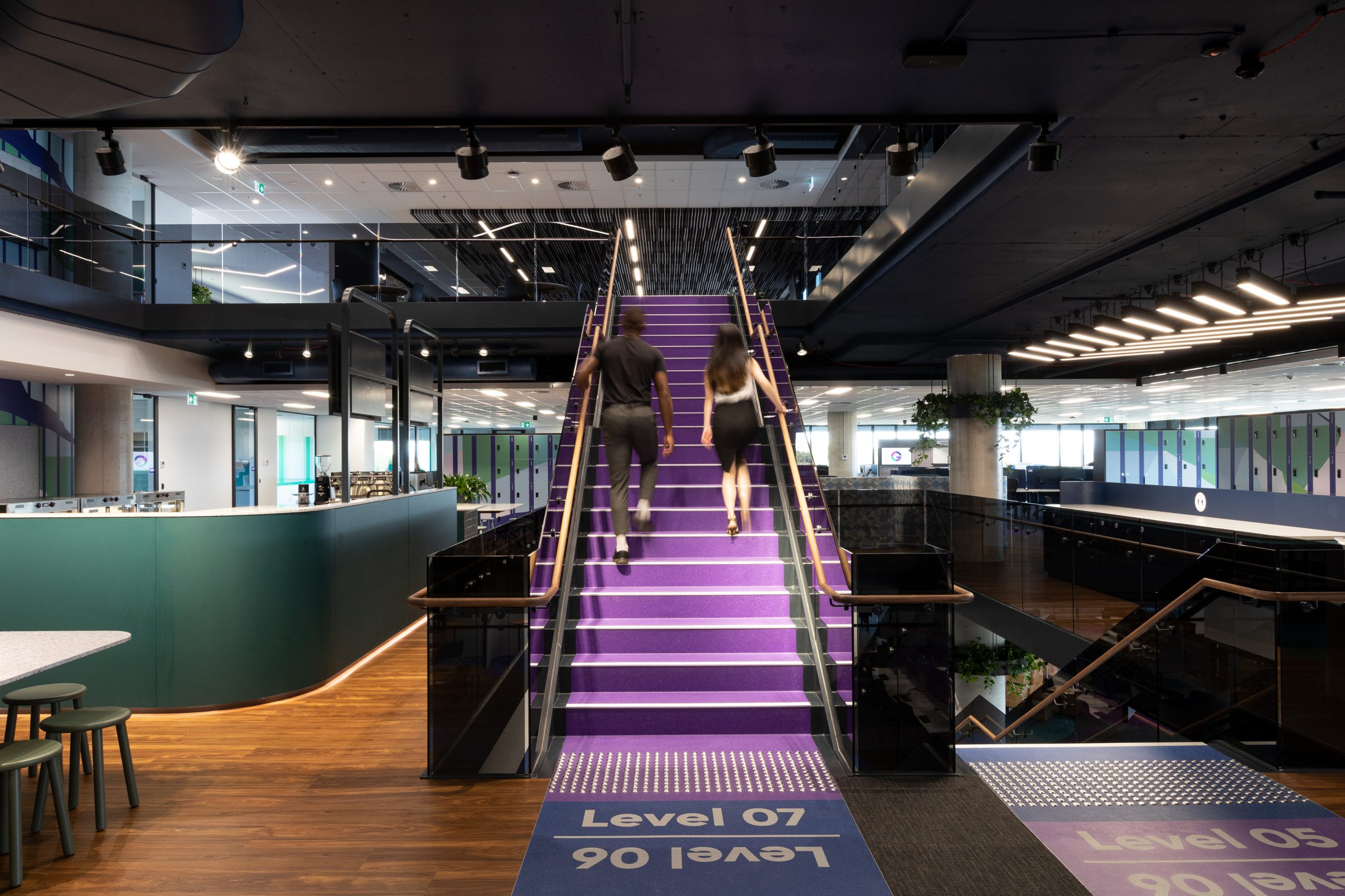 Designer Stairs | Greenstone Workplace | Active Metal