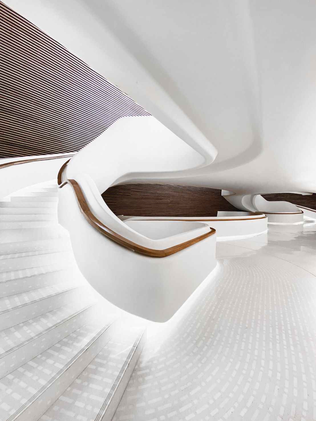 The Bahrain National Theatre_ Curved Staircase_ Active Metal